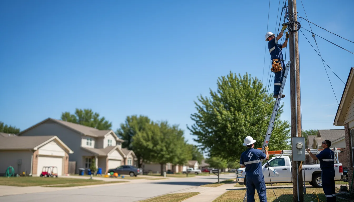 Residential electrician providing installation services in Hemingford, NE